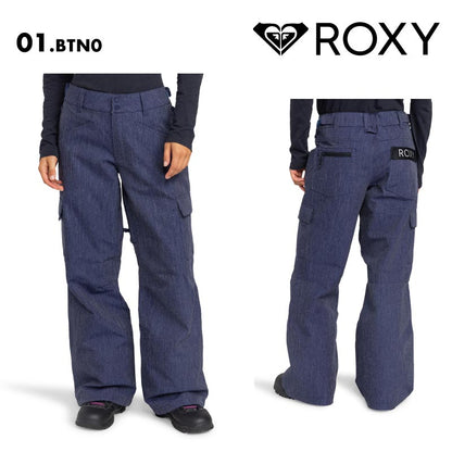 ROXY/ロキシー レディース スノーウェア パンツ JOURNEY NP PT 2024-25 SNOW ERJTP03279 スキー スノボ スノーボード リラックスフィット メンズライク ウエスト調節 ブーツゲイター ブランド 防寒 ウインタースポーツ 女性用