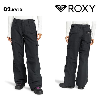 ROXY/ロキシー レディース スノーウェア パンツ JOURNEY NP PT 2024-25 SNOW ERJTP03279 スキー スノボ スノーボード リラックスフィット メンズライク ウエスト調節 ブーツゲイター ブランド 防寒 ウインタースポーツ 女性用