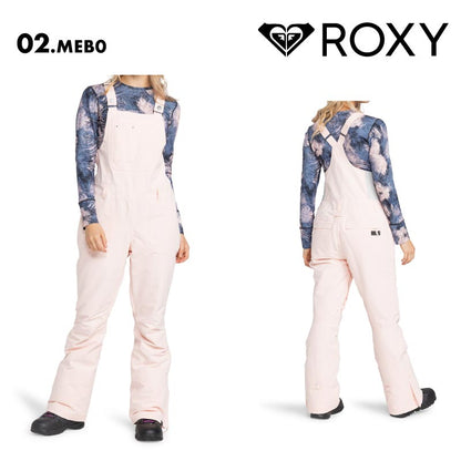 ROXY/ロキシー レディース スノーウェア ビブパンツ RIDEOUT BIB PT 2024-25 SNOW ERJTP03267 スキー スノボ スノーボード オーバーオール ボトムス サイドファスナー ベンチレーション付 裾幅調節 裾丈調節 防寒 女性用