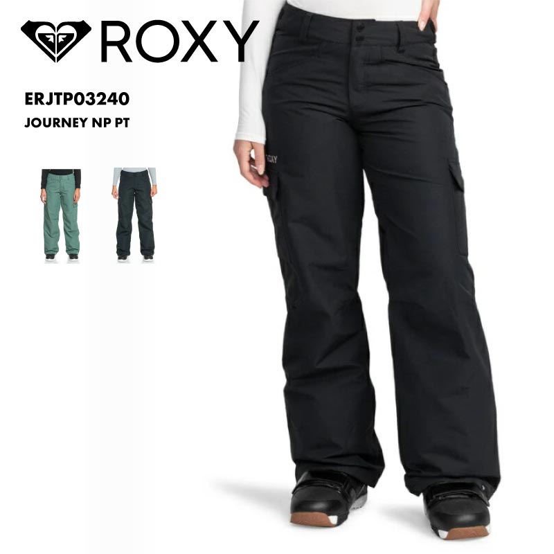 ROXY/ロキシー レディース スノーウェア パンツ JOURNEY NP PT 2023/24 SNOW ERJTP03240 スキー スノボ スノーボード バギーフィット ブーツゲイター 防寒 暖かい インナーポケット カーゴポケット ブランド 女性用