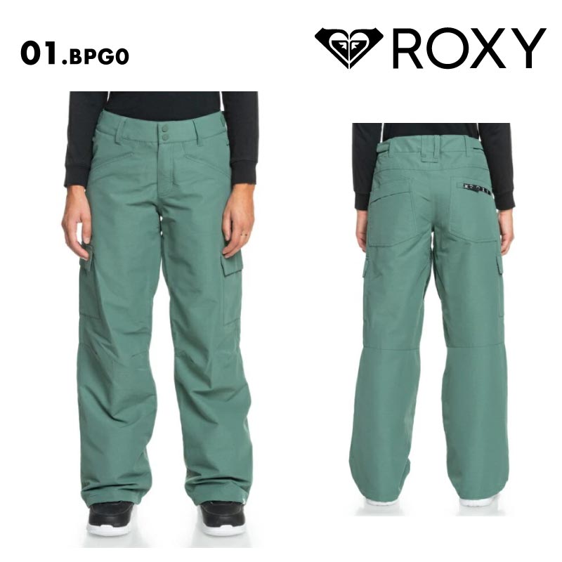 ROXY/ロキシー レディース スノーウェア パンツ JOURNEY NP PT 2023/24 SNOW ERJTP03240 スキー スノボ スノーボード バギーフィット ブーツゲイター 防寒 暖かい インナーポケット カーゴポケット ブランド 女性用