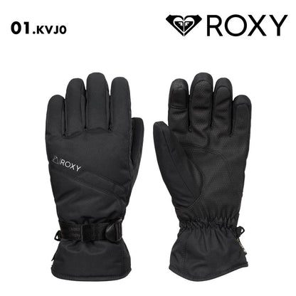 ROXY/ロキシー レディース GORE-TEX 5指グローブ GORE-TEX FIZZ GLOVES 2024-25 SNOW RGV243400 スキー スノボ スノーボード 防水 透湿 タッチパネル対応 操作性 リーシュコード 防風 防寒 女性用