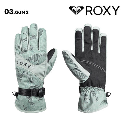 ROXY/ロキシー レディース スノー 5指グローブ ROXY JETTY GLOVES 2024-25 SNOW ERJHN03251 スキー スノボ スノーボード 撥水 耐水 タッチパネル対応 操作性 リーシュコード リストアジャスター 防寒 女性用