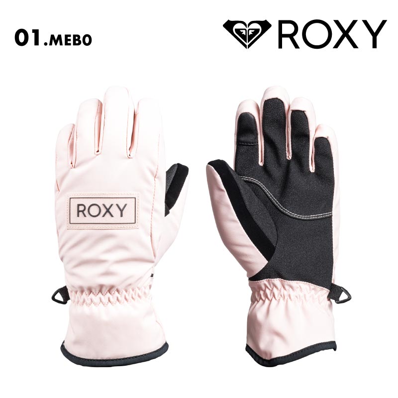 ROXY/ロキシー キッズ ジュニアスノー 5指グローブ FRESHFIELD GIRL GLOVES 2024-25 SNOW ERGHN03045 スキー スノボ スノーボード 着脱簡単 タッチパネル対応 こども 女の子 保温 防寒 手袋 ジュニア 子供用 こども用 男の子用 女の子用