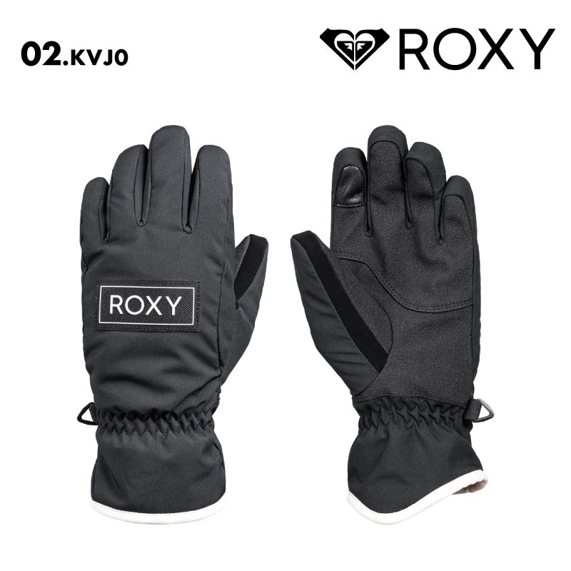 ROXY/ロキシー キッズ ジュニアスノー 5指グローブ FRESHFIELD GIRL GLOVES 2024-25 SNOW ERGHN03045 スキー スノボ スノーボード 着脱簡単 タッチパネル対応 こども 女の子 保温 防寒 手袋 ジュニア 子供用 こども用 男の子用 女の子用