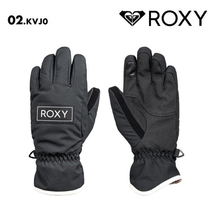 ROXY/ロキシー キッズ ジュニアスノー 5指グローブ FRESHFIELD GIRL GLOVES 2024-25 SNOW ERGHN03045 スキー スノボ スノーボード 着脱簡単 タッチパネル対応 こども 女の子 保温 防寒 手袋 ジュニア 子供用 こども用 男の子用 女の子用