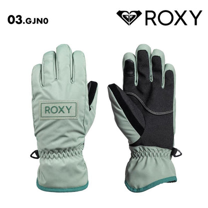 ROXY/ロキシー キッズ ジュニアスノー 5指グローブ FRESHFIELD GIRL GLOVES 2024-25 SNOW ERGHN03045 スキー スノボ スノーボード 着脱簡単 タッチパネル対応 こども 女の子 保温 防寒 手袋 ジュニア 子供用 こども用 男の子用 女の子用