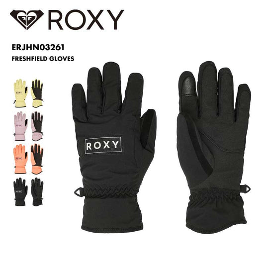 ROXY/ロキシー レディース 5指グローブ FRESHFIELD GLOVES 2025-26SNOW ERJHN03261 スノーグローブ 手袋 スノー スキー スノボ スノーボード 耐水 タッチパネル対応 防寒 ブランド 女性用