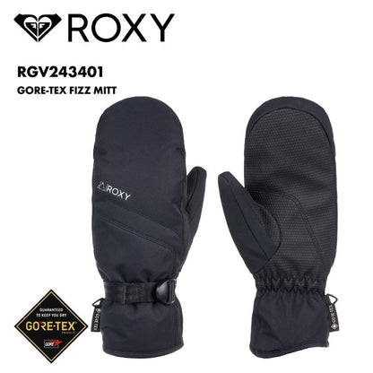 ROXY/ロキシー レディース GORE-TEX ミトングローブ GORE-TEX FIZZ MITT 2024-25 SNOW RGV243401 スキー スノボ スノーボード 防水 透湿 防風 保温 リーシュコード リストアジャスター 防寒 女性用