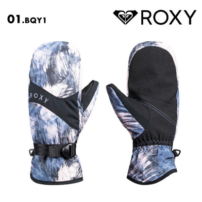 ROXY/ロキシー レディース スノー ミトングローブ ROXY JETTY MITT 2024-25 SNOW ERJHN03252 スキー スノボ スノーボード 撥水 耐水 リストベルト 保温 リーシュコード リストアジャスター 防寒 女性用