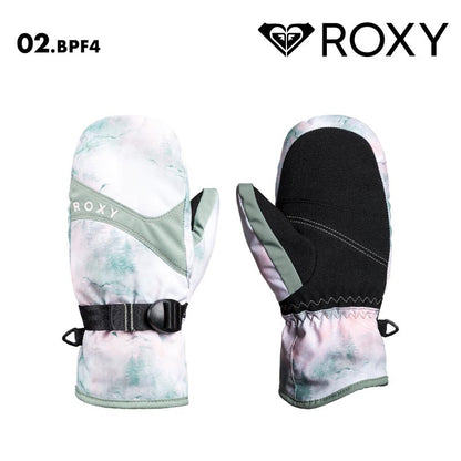 ROXY/ロキシー キッズ ジュニアスノー ミトングローブ ROXY JETTY GIRL MITT 2024-25 SNOW ERGHN03044 スキー スノボ スノーボード リストベルト 保温 こども 女の子 保温 防寒 手袋 ジュニア 子供用 こども用 男の子用 女の子用