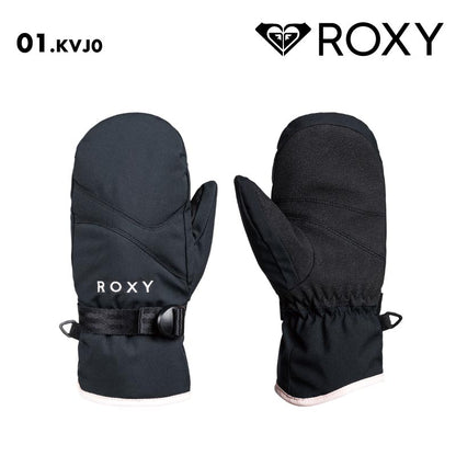 ROXY/ロキシー キッズ ジュニアスノー ミトングローブ ROXY JETTY GIRL SOLID MITT 2024-25 SNOW ERGHN03046 スキー スノボ スノーボード リストベルト 保温 こども 女の子 保温 防寒 手袋 ジュニア 子供用 こども用 男の子用 女の子用