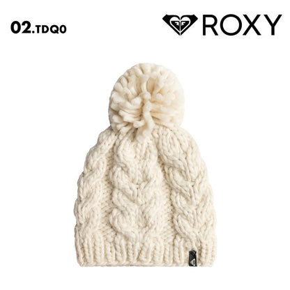 ROXY/ロキシー レディース ニット帽 ボンボン WINTER BEANIE 2024-25 SNOW ERJHA04325 帽子 スノボ スキー 防寒 ブランド かわいい おしゃれ 女性用