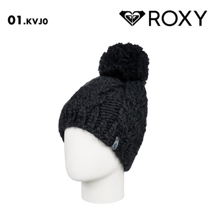 ROXY/ロキシー レディース ニット帽 ボンボン WINTER BEANIE 2024-25 SNOW RBE243405 帽子 スノボ スキー 防寒 ブランド かわいい おしゃれ 女性用