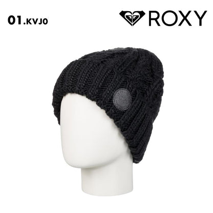 ROXY/ロキシー レディース ニット帽 TRAM BEANIE 2024-25 SNOW ERJHA04287 帽子 スノボ スキー ビーニー ニット ブランド おしゃれ かわいい 防寒 女性用