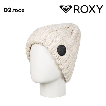 ROXY/ロキシー レディース ニット帽 TRAM BEANIE 2024-25 SNOW ERJHA04287 帽子 スノボ スキー ビーニー ニット ブランド おしゃれ かわいい 防寒 女性用