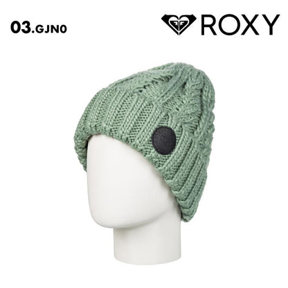 ROXY/ロキシー レディース ニット帽 TRAM BEANIE 2024-25 SNOW ERJHA04287 帽子 スノボ スキー ビーニー ニット ブランド おしゃれ かわいい 防寒 女性用