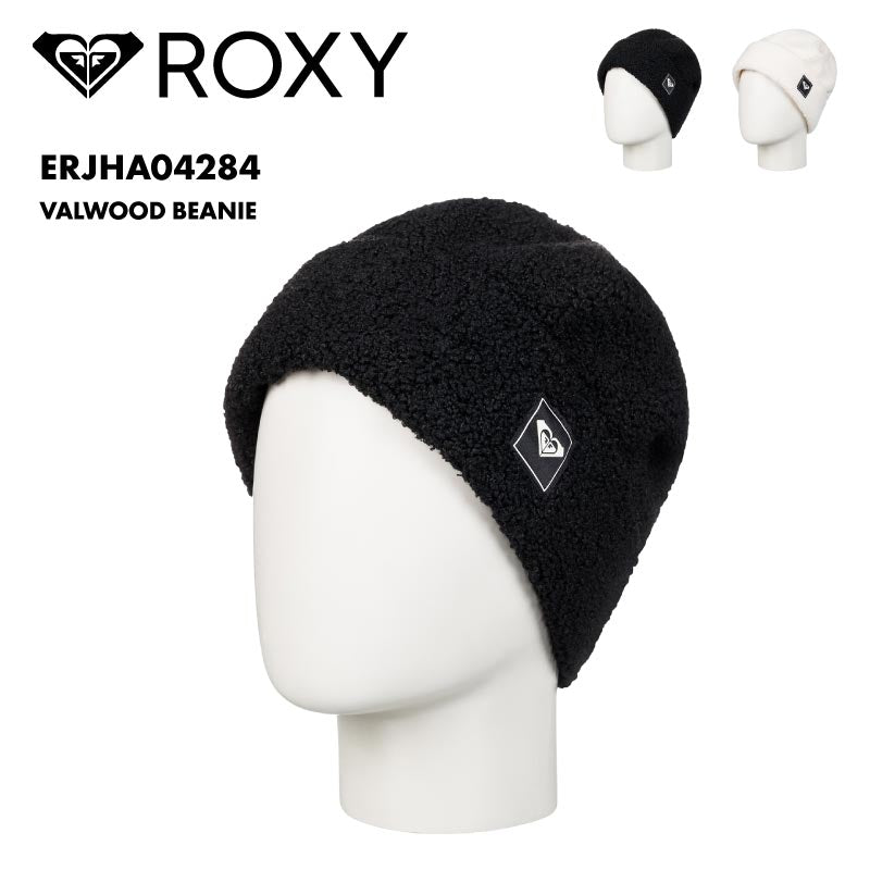 ROXY/ロキシー レディース ニット帽 VALWOOD BEANIE 2024-25 SNOW ERJHA04284 帽子 スノボ スキー ビーニー ロゴ ブランド おしゃれ かわいい 防寒 女性用【メール便発送 24FW-04】