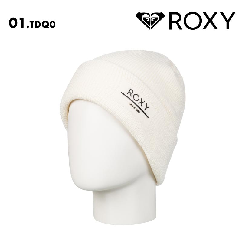 ROXY/ロキシー レディース ニット帽 FOLKER BEANIE 2024-25 SNOW ERJHA04288 帽子 スノボ スキー ビーニー ロゴ ブランド おしゃれ かわいい 防寒 女性用【メール便発送 24FW-04】