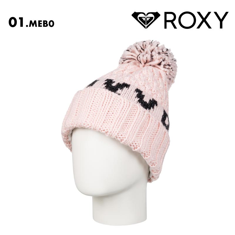 ROXY/ロキシー キッズ ジュニア ニット帽 ボンボン TONIC GIRL BEANIE 2024-25 SNOW ERGHA03322 帽子 スノボ スキー ビーニー ロゴ ブランド おしゃれ かわいい 防寒 ジュニア 子供用 こども用 男の子用 女の子用