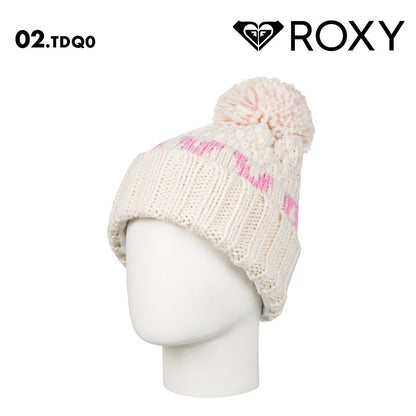 ROXY/ロキシー キッズ ジュニア ニット帽 ボンボン TONIC GIRL BEANIE 2024-25 SNOW ERGHA03322 帽子 スノボ スキー ビーニー ロゴ ブランド おしゃれ かわいい 防寒 ジュニア 子供用 こども用 男の子用 女の子用