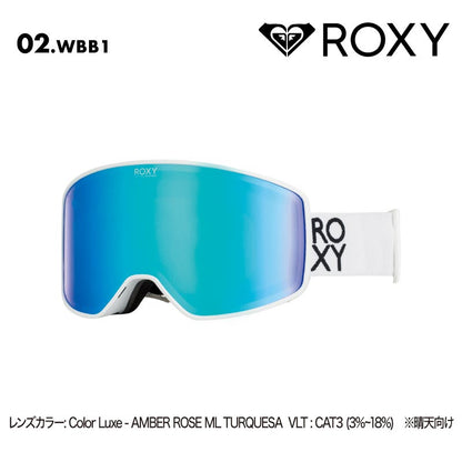 ROXY/ロキシー レディース スノーゴーグル STORM WOMEN AF 2024-25 SNOW RGO243408 スキー スノボ スノーボード UVカット 平面レンズ マルチレイヤーレンズ くもり防止 ウインタースポーツ カバー付 キズ防止加工 女性用