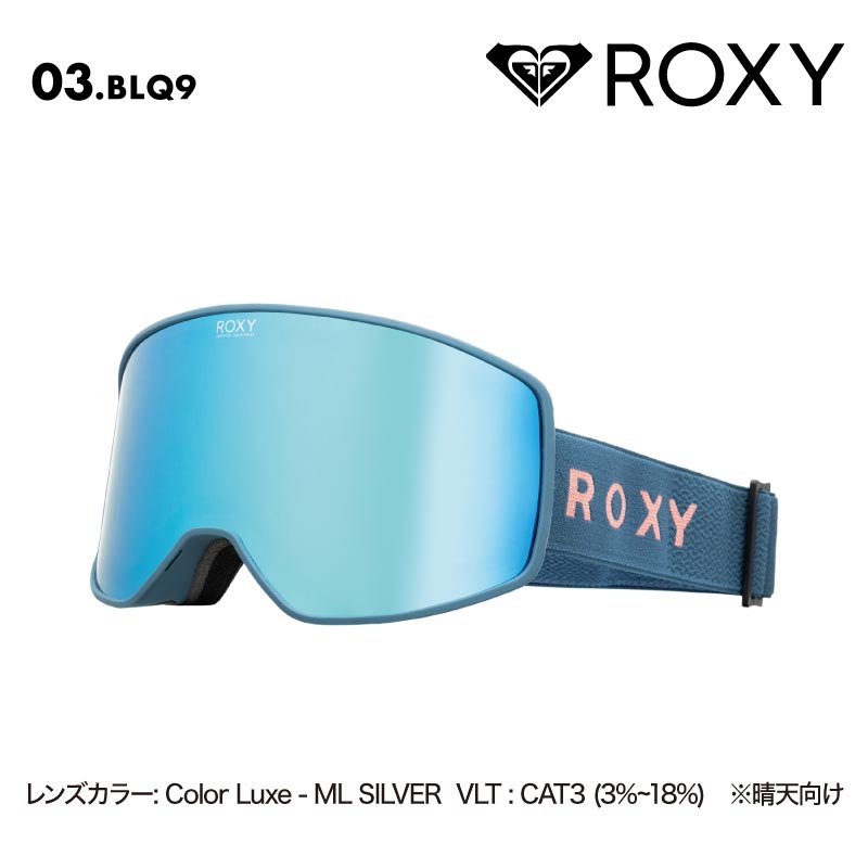 ROXY/ロキシー レディース スノーゴーグル STORM WOMEN AF 2024-25 SNOW RGO243408 スキー スノボ スノーボード UVカット 平面レンズ マルチレイヤーレンズ くもり防止 ウインタースポーツ カバー付 キズ防止加工 女性用