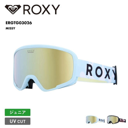 ROXY/ロキシー ジュニア ジュニア スノーゴーグル MISSY 2025-26SNOW ERGTG03026 スノボ スノーボード スキー スノーボード ウインタースポーツ UVカット くもり防止 キズ防止 メガネ可 ジュニア 子供用 こども用 男の子用 女の子用
