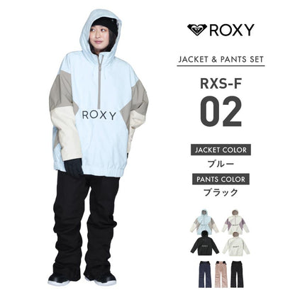 SHELTER JK Top and Bottom Set Snowboard Wear Ladies ROXY SCOLAR RXS-ASET 