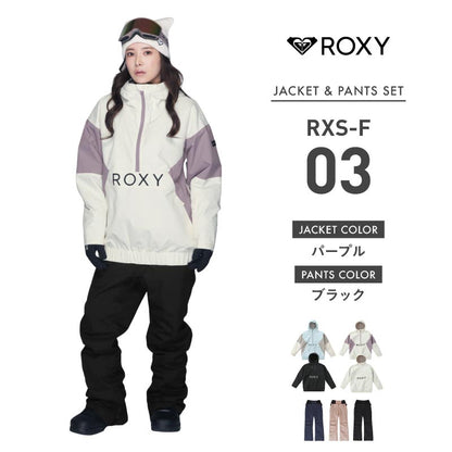 SHELTER JK Top and Bottom Set Snowboard Wear Ladies ROXY SCOLAR RXS-ASET 