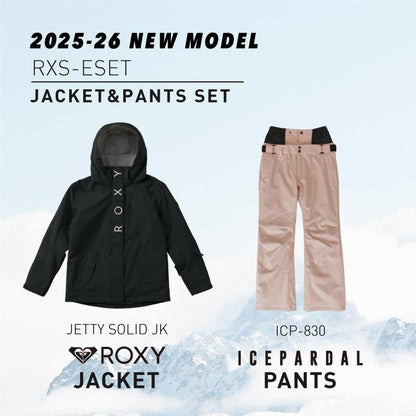 JETTY Top and Bottom Set Snowboard Wear Women's ROXY SCOLAR RXS-BSET 