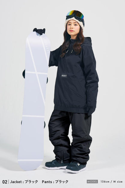 [新作予約 納期11月下旬] ROXY×ICEPARDAL スノーボードウェア レディース 上下セット レギュラーシルエット 中綿入り 撥水 防寒 26-27モデル RXS-G