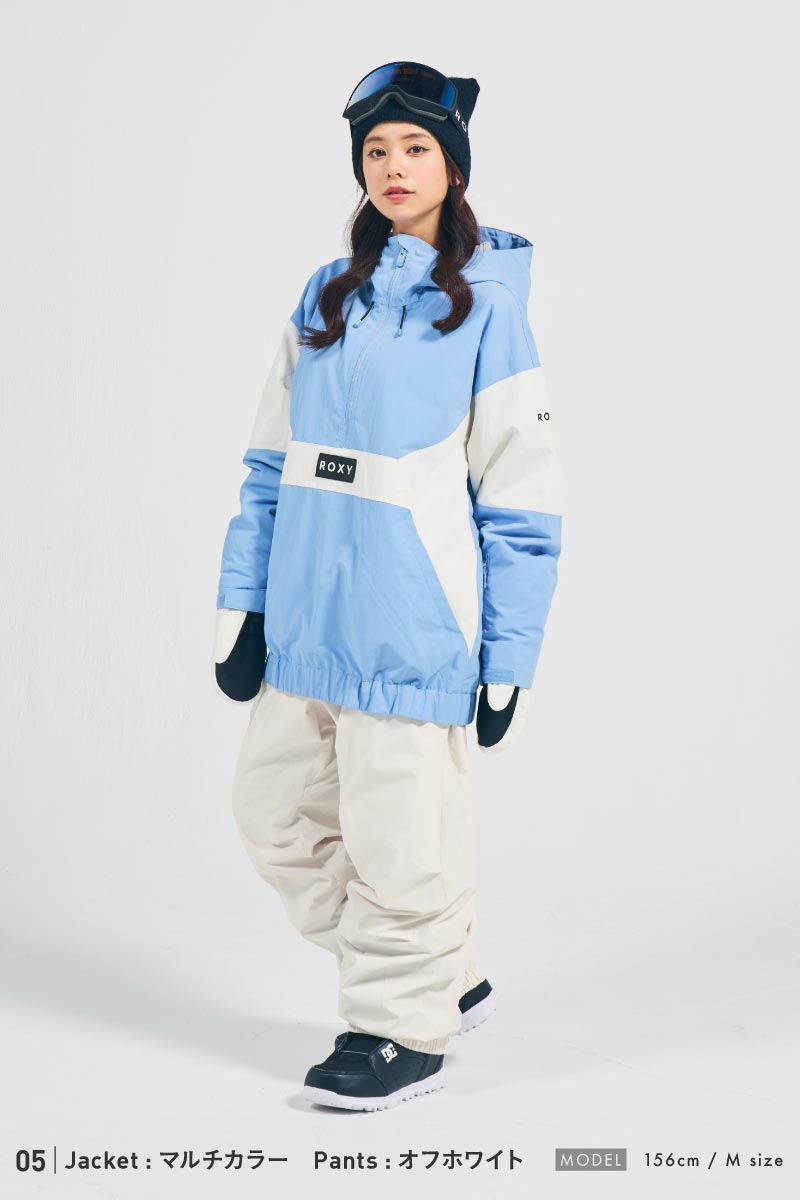 [新作予約 納期11月下旬] ROXY×ICEPARDAL スノーボードウェア レディース 上下セット レギュラーシルエット 中綿入り 撥水 防寒 26-27モデル RXS-G