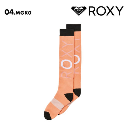 ROXY/ロキシー レディース スノーソックス MISTY SOCKS 2024-25 SNOW ROA243413 スノボ スノーボード スキー 靴下 厚手 冬 登山 防寒 あったか ブランド 女性用【メール便発送 24FW-04】