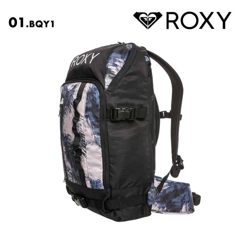 ROXY/ロキシー レディース バックパック TRIBUTE BACKPACK 2024-25 SNOW ERJBA03081 リュック ロゴ 黒 ブランド おしゃれ 通学 通勤 カバン 女性用