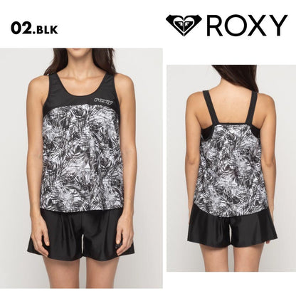 ROXY/ロキシー フィットネス水着 上下SET FLY HIGH 2024 FALL SPORTS & FITNESS RSW244502 スイムウェア セパレート セット タンクトップ ショートパンツ 2点 UVカット かわいい ブランド おしゃれ 女性用