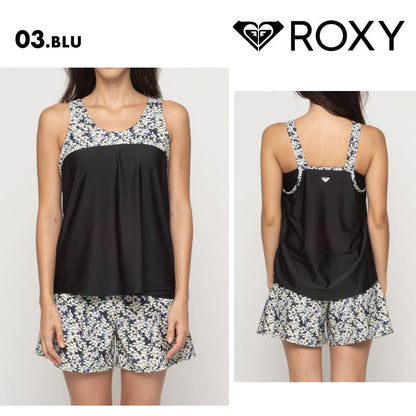 ROXY/ロキシー フィットネス水着 上下SET FLY HIGH 2024 FALL SPORTS & FITNESS RSW244502 スイムウェア セパレート セット タンクトップ ショートパンツ 2点 UVカット かわいい ブランド おしゃれ 女性用