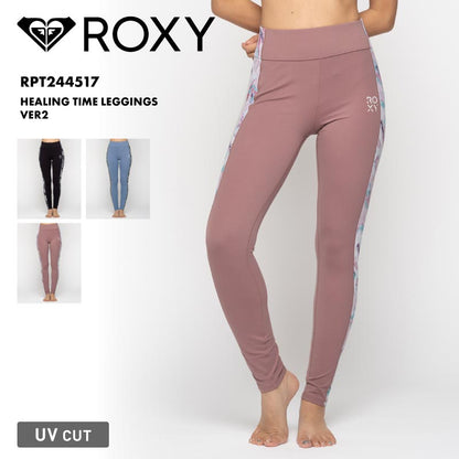 ROXY/ロキシー 水陸両用 UVカット レギンス HEALING TIME LEGGINGS VER2 2024 FALL SPORTS & FITNESS RPT244517 スイムウェア ヨガ 水着 スパッツ フィットネス スポーツウェア ゴルフウェア ブランド かわいい おしゃれ 女性用【メール便発送 24FW-01】