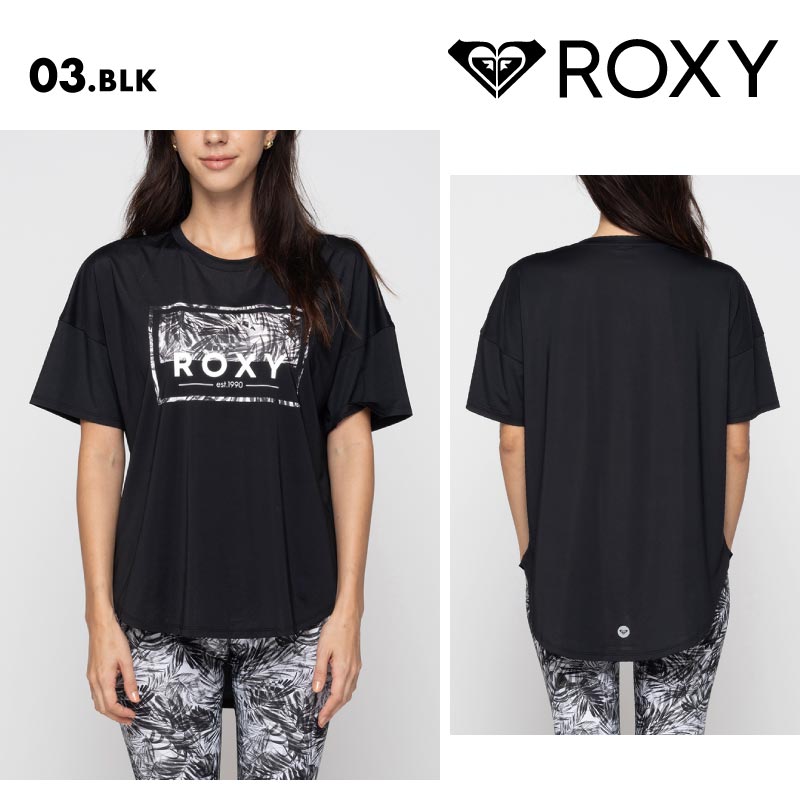 ROXY/ロキシー 水陸両用 UVカット Tシャツ HEALING TIME S/S TEE 2024 FALL SPORTS & FITNESS RST244518 スイムウェア 水着 ビーチ ゆったり ジム ヨガ フィットネス スポーツウェア ブランド かわいい 女性用【メール便発送 24FW-01】