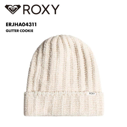 ROXY/ロキシー  ニット帽 GLITTER COOKIE 2024 FALL&WINTER ERJHA04311 ビーニー 防寒 スノボ スノーボード かわいい おしゃれ ニット帽子 ブランド 白 ベージュ 女性用【メール便発送 24FW-01】