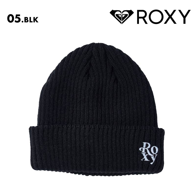 ROXY/ロキシー  ニット帽 GOOD TO GO 2024 FALL&WINTER RBE244311 ビーニー ニット帽子 防寒 スノボ スノー かわいい おしゃれ ブランド 冬 黒 女性用【メール便発送 24FW-01】