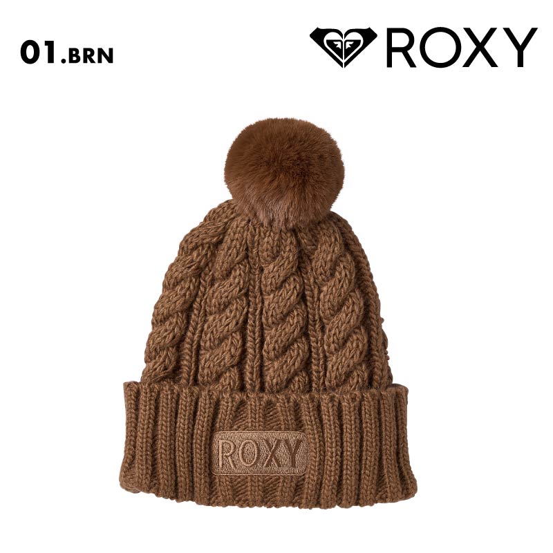 ROXY/ロキシー  ニット帽 THE MORE THE BETTER 2024 FALL&WINTER RBE244313 ビーニー ニット帽子 ぼんぼん 防寒 スノボ スノー かわいい おしゃれ ブランド 冬 女性用