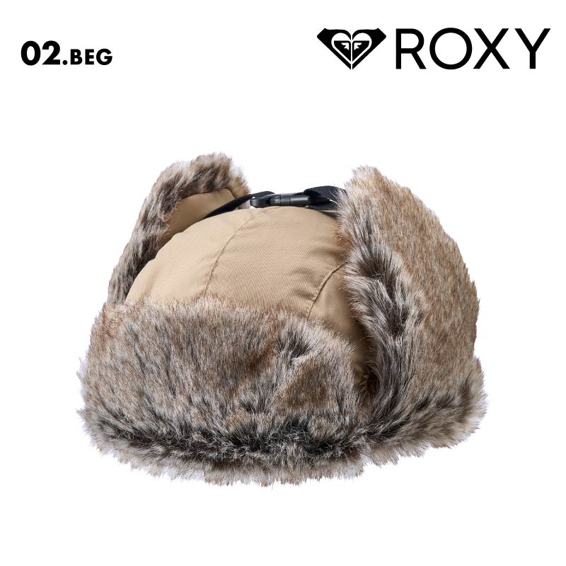 ROXY/ロキシー  フライトキャップ TOUCH THE SKY 2024 FALL&WINTER RHT244320 パイロットキャップ 飛行帽 防寒 スノボ スキー ファー モコモコ ハット 冬 おしゃれ 女性用