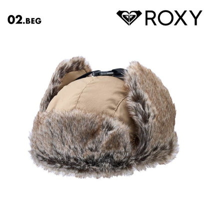 ROXY/ロキシー  フライトキャップ TOUCH THE SKY 2024 FALL&WINTER RHT244320 パイロットキャップ 飛行帽 防寒 スノボ スキー ファー モコモコ ハット 冬 おしゃれ 女性用