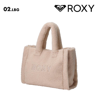 ROXY/ロキシー  トートバッグ SPRINGY WINGY TOTE 2024 FALL&WINTER RBG244304 ファーバッグ ボアバッグ もこもこ ふわふわ かわいい 鞄 カバン おしゃれ ブランド 秋冬 女性用