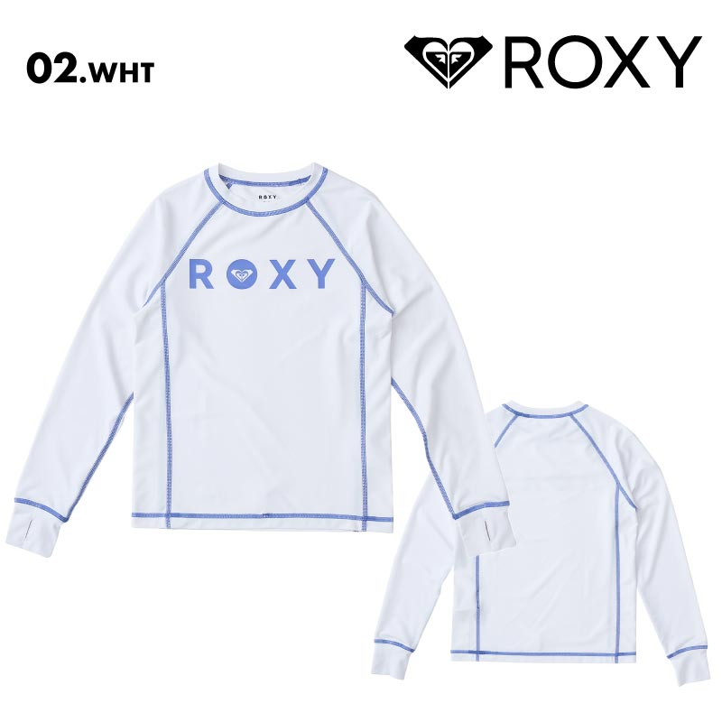 ROXY/ロキシー ジュニア 長袖 ラッシュガード MINI RASHIE L/S 2025 SPRING JP TLY251111 長袖 UVカット ビーチ サーフィン プール 海水浴 海 無地 シンプル 正規品 ジュニア 子供用 こども用 男の子用 女の子用【メール便発送 25SS-01】