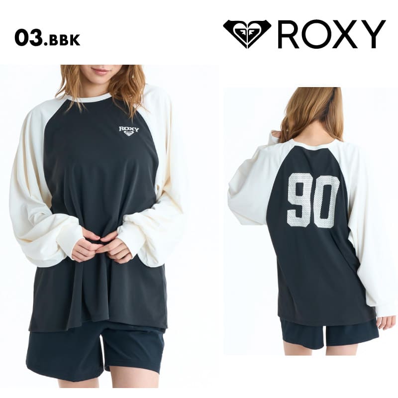 ROXY/ロキシー レディース 長袖 ラッシュガード WAVE CLUB LUSH TEE 26 SPRING RLY261026 ボード 水着 サーフィン Tシャツ 海水浴 ビーチ サムホール おしゃれ ラグラン ロゴ 女性用【メール便発送 26SS-01】