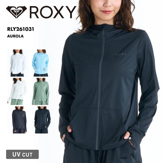 ROXY/ロキシー レディース 長袖 ラッシュガード AUROLA 26 SPRING RLY261031 ボード 水着 サーフィン パーカー フーディ フード 海水浴 ビーチ サムホール おしゃれ 女性用【メール便発送 26SS-01】