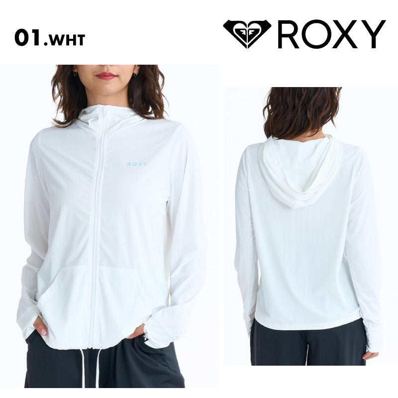ROXY/ロキシー レディース 長袖 ラッシュガード AUROLA 26 SPRING RLY261031 ボード 水着 サーフィン パーカー フーディ フード 海水浴 ビーチ サムホール おしゃれ 女性用【メール便発送 26SS-01】