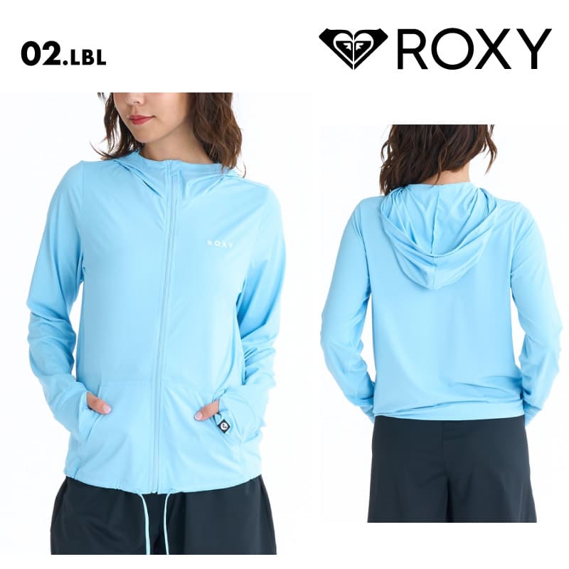 ROXY/ロキシー レディース 長袖 ラッシュガード AUROLA 26 SPRING RLY261031 ボード 水着 サーフィン パーカー フーディ フード 海水浴 ビーチ サムホール おしゃれ 女性用【メール便発送 26SS-01】